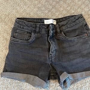 Zara Girls Black Denim Jean Short